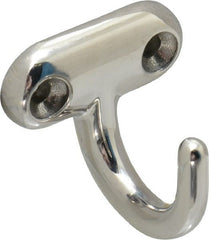 Sugatsune - 1-27/64" Wide x 1-5/16" High x 7/32" Thick, Wall Hook - 1-1/4" Projection, Polished - Exact Tooling