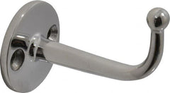 Sugatsune - 1/4" Wide x 1-15/32" High x 1-7/64" Thick, Ball Point Hook - 1-27/32" Projection, Polished - Exact Tooling