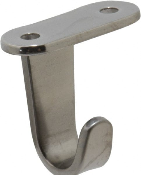 Sugatsune - 21/32" Wide x 0.0980" Thick, Flat Hook - 1-9/32" Projection, Polished - Exact Tooling