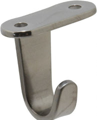 Sugatsune - 21/32" Wide x 0.0980" Thick, Flat Hook - 1-9/32" Projection, Polished - Exact Tooling
