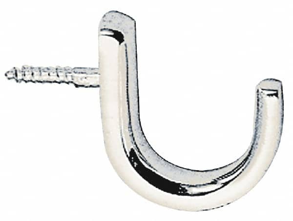Sugatsune - Coat & Hat Hooks; Type: Coat & Hat Hook ; Projection: 7/8 (Inch); Width (Inch): 11/32 ; Height (Inch): 1-7/16 ; Finish/Coating: Polished ; Thickness: 5/32 (Inch) - Exact Tooling