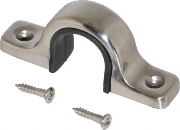 Sugatsune - 9/32" Handle Diam, Polished Stainless Steel, Rubber Drawer Pull - 1-7/64" Projection, 2-1/8" Center to Center - Exact Tooling