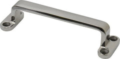 Sugatsune - 17/64" Handle Diam, Unfinished Steel Drawer Pull - 1-1/16" Projection, 4-11/64" Center to Center - Exact Tooling
