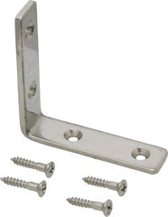 Sugatsune - 2-13/32" Long x 19/32" Wide, 18-8 Stainless Steel, Corner Brackets - Exact Tooling