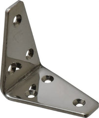 Sugatsune - 2-3/16" Long x 1-3/8" Wide, 18-8 Stainless Steel, Wide Corner Brackets - Exact Tooling