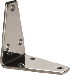 Sugatsune - 3-5/32" Long x 1-31/32" Wide, 18-8 Stainless Steel, Wide Corner Brackets - Exact Tooling