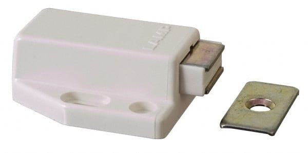 Sugatsune - 2-15/16" Long x 1-13/16" Wide x 21/32" High, Magnetic Touch Latch (Long Stroke) - ABS Plastic & Steel, with Yellow Chromate Finish - Exact Tooling