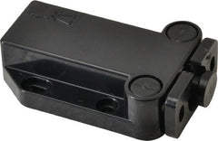 Sugatsune - 2-1/4" Long x 1-3/8" Wide x 5/8" High, Plastic Safe Push Latch - MC-37 Catch - Black Coated - Exact Tooling