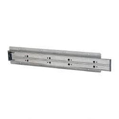 Sugatsune - 15.74" Slide Length, 17.16" Travel Length, Stainless Steel Ball Bearing Slide TSS3 - 1-1/16" Wide, 1-3/4" High, 198 Lb Capacity at Full Extension, Satin Finish - Exact Tooling