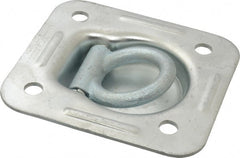 Value Collection - Zinc Finish Trap Door Ring - 1" High x 4-1/2" Wide - Exact Tooling