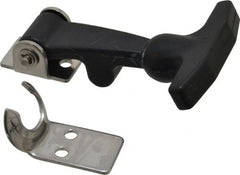 Value Collection - 4-1/32" Long x 2-13/32" Wide x 1-1/8" High, Hood Latch - Rubber & Steel, with Black Finish - Exact Tooling