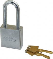 American Lock - 2" Shackle Clearance, Keyed Different A5201 Padlock - 5/16" Shackle Diam, Steel - Exact Tooling