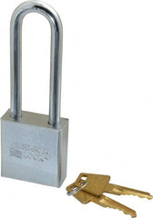 American Lock - 3" Shackle Clearance, Keyed Different A5202 Padlock - 5/16" Shackle Diam, Steel - Exact Tooling