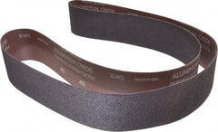 Norton - 2-1/2" Wide x 60" OAL, 40 Grit, Aluminum Oxide Abrasive Belt - Aluminum Oxide, Coarse, Coated, X Weighted Cloth Backing, Series R228 - Exact Tooling