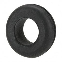 Made in USA - 5/8" OD, 7/32" Thick Flexible Grommet - Rubber, 7/16" Slot Diam x 1/32" Slot Width - Exact Tooling