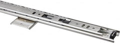 Knape & Vogt - 20" Slide Length, Chrome Variable-Height Pencil Drawer Slide - 3/4" Wide - Exact Tooling