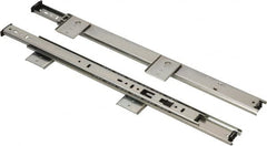Knape & Vogt - 16" Slide Length, Chrome Variable-Height Keyboard Slide - Chrome Finish - Exact Tooling