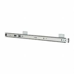 Knape & Vogt - 20" Slide Length, Chrome Variable-Height Keyboard Slide - Chrome Finish - Exact Tooling