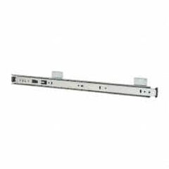 Knape & Vogt - 20" Slide Length, Chrome Variable-Height Keyboard Slide - Chrome Finish - Exact Tooling