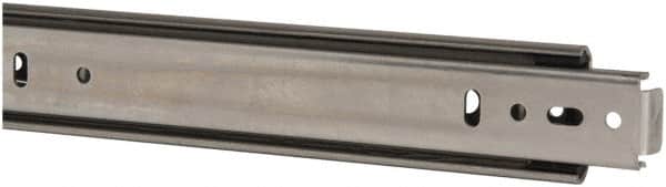 Knape & Vogt - 26" Slide Length, 19.5" Travel Length, Chrome Drawer Slide - Chrome Finish - Exact Tooling