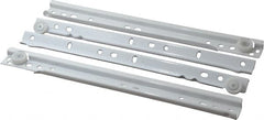 Knape & Vogt - 300mm Slide Length, 225mm Travel Length, Steel Epoxy-Coated Drawer Slide - White Epoxy Finish - Exact Tooling