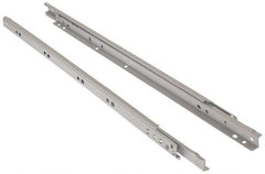 Knape & Vogt - 600mm Slide Length, 450mm Travel Length, Steel Epoxy-Coated Drawer Slide - White Epoxy Finish - Exact Tooling