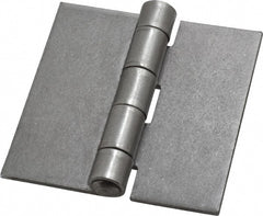 Stanley - 3" Long x 3" Wide, Extra Heavy Full Surface Hinge - Steel, Plain Finish - Exact Tooling