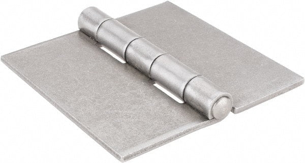Stanley - 4" Long x 4" Wide, Extra Heavy Full Surface Hinge - Steel, Plain Finish - Exact Tooling
