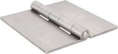 Stanley - 5" Long x 5" Wide, Extra Heavy Full Surface Hinge - Steel, Plain Finish - Exact Tooling