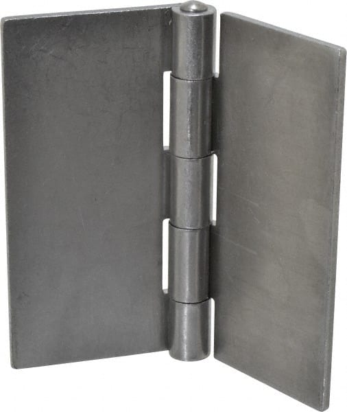 Stanley - 6" Long x 6" Wide, Extra Heavy Full Surface Hinge - Steel, Plain Finish - Exact Tooling