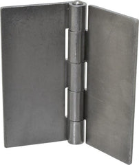 Stanley - 6" Long x 6" Wide, Extra Heavy Full Surface Hinge - Steel, Plain Finish - Exact Tooling