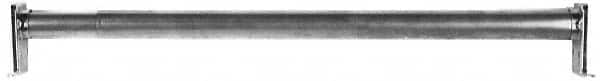 Stanley - 72" Max Width Adjustable Round Closet Rod - Zinc Plated Finish - Exact Tooling