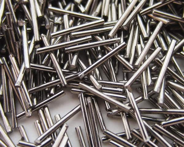 Raytech - Steel Carrier, Steel Abrasive, Wet Polishing Tumbling Media - Rod Shape - Exact Tooling