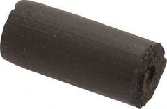 Cratex - 1/4" Max Diam x 1/2" Long, Cylinder, Rubberized Point - Medium Grade, Silicon Carbide, 1/16" Arbor Hole, Unmounted - Exact Tooling