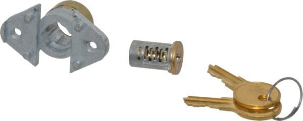 Made in USA - 7/8" Max Thickness, Diamond Back Deadbolt Cabinet & Drawer - 1-1/32 Bolt Throw, Brass Finish - Exact Tooling