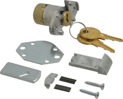 Made in USA - 1-1/8" Max Thickness, Diamond Back Deadbolt Cabinet & Drawer - 1-1/32 Bolt Throw, Brass Finish - Exact Tooling