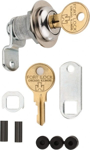 Made in USA - 21/32" Max Thickness, Standard Cam Lock - Stainless Steel Finish - Exact Tooling