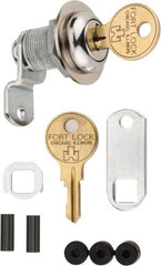 Made in USA - 21/32" Max Thickness, Standard Cam Lock - Stainless Steel Finish - Exact Tooling