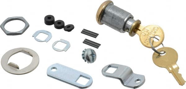 Made in USA - 21/32" Max Thickness, Standard Cam Lock - Polished Brass Finish - Exact Tooling