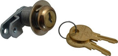 Made in USA - 21/32" Max Thickness, Standard Cam Lock - Polished Brass Finish - Exact Tooling