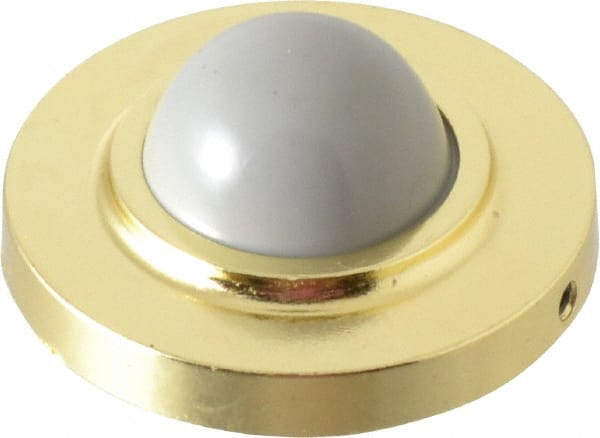 Value Collection - 2-1/2" Projection Convex Wall Bumper - Wall Mount, Brass Finish - Exact Tooling
