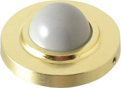 Value Collection - 2-1/2" Projection Convex Wall Bumper - Wall Mount, Brass Finish - Exact Tooling