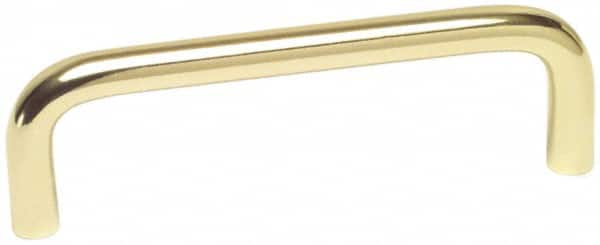 Value Collection - Pulls - Bright Brass Finish, Brass, 4" Center to Center - Exact Tooling