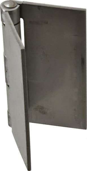 Made in USA - 4" Wide x 1/8" Thick, Blank Butt Hinge - Stainless Steel, Polished Finish - Exact Tooling