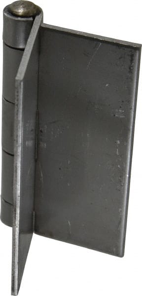 Made in USA - 4" Wide x 1/8" Thick, Blank Butt Hinge - Stainless Steel, Polished Finish - Exact Tooling