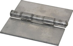 Made in USA - 4" Wide x 1/8" Thick, Blank Butt Hinge - Aluminum, Plain Finish - Exact Tooling