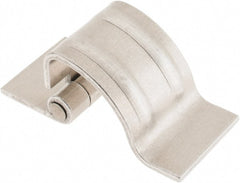 Made in USA - 1-1/4" Wide x 0.09" Thick, Concealed Hinge - Aluminum, Plain Finish - Exact Tooling