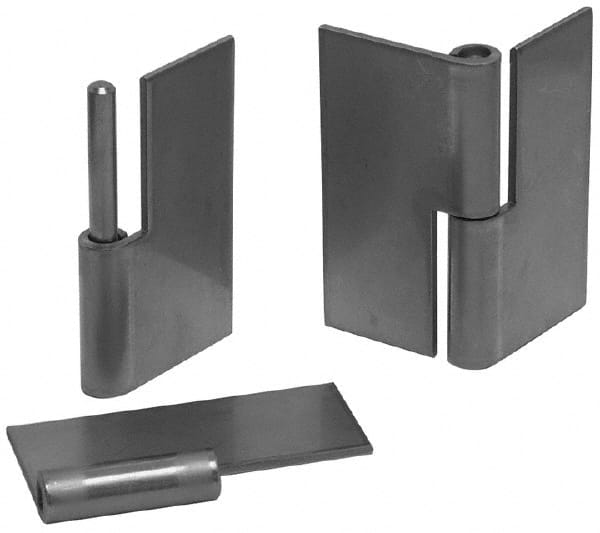 Made in USA - 1.44" Wide x 0.05" Thick, Slip Joint Hinge - Aluminum, Plain Finish - Exact Tooling