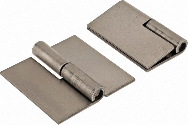 Made in USA - 2" Wide x 0.075" Thick, Slip Joint Hinge - Steel, Plain Finish - Exact Tooling