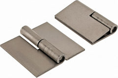 Made in USA - 2" Wide x 0.075" Thick, Slip Joint Hinge - Steel, Plain Finish - Exact Tooling
